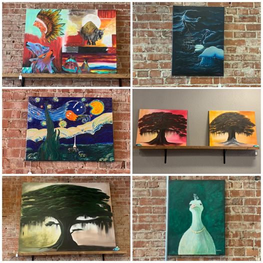 Check out our February Artist whose work is on display in our seating area:
